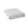 Kushies Flannel Crib Sheet - Grey Feather