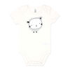 Baby Mode Body à manches courtes : Mouton blanc pour 6M