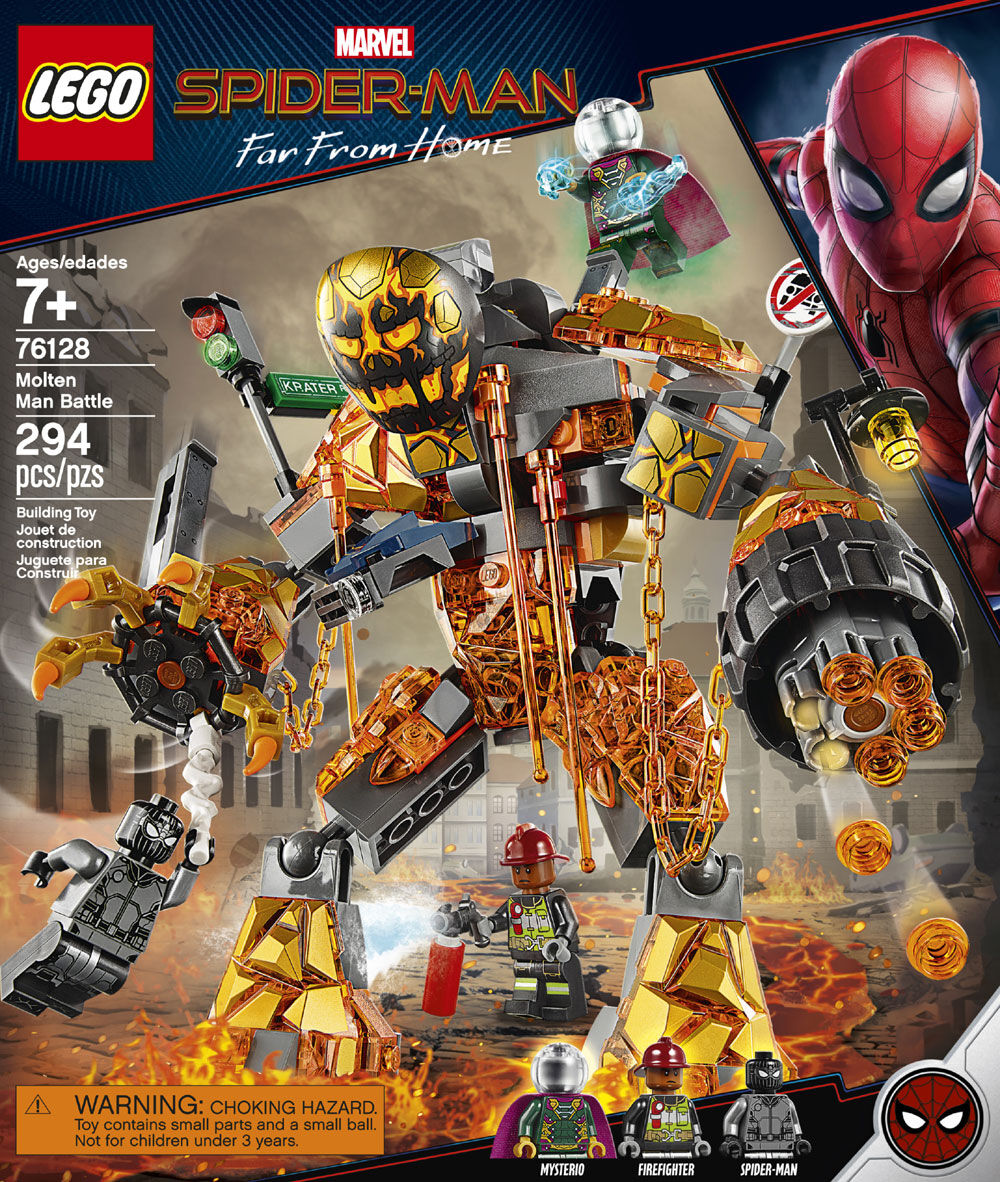 Lego 76128 molten top man battle stores