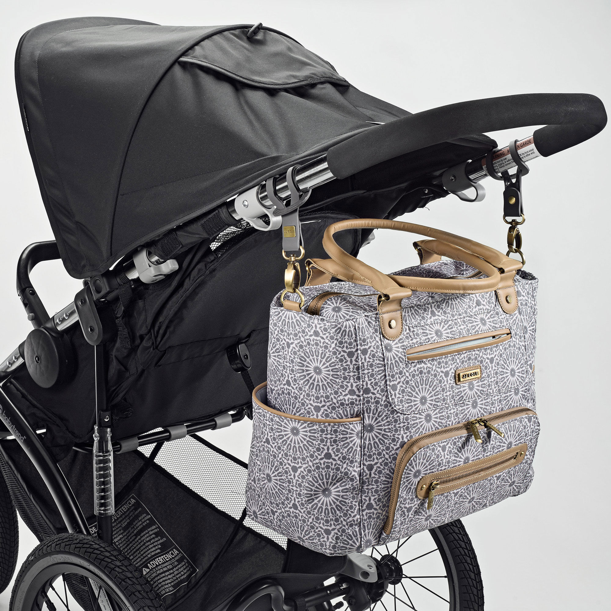 jj cole diaper bag grey
