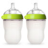 Comotomo - Natural Flow Bottle (Double Pack) - 250ML - Green.