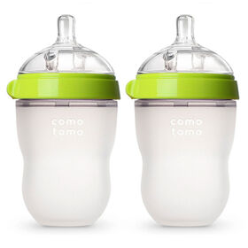 Comotomo - Natural Flow Bottle (Double Pack) - 250ML - Green.