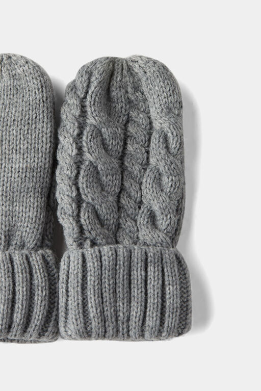 RISE Little Earthling Mittens Grey