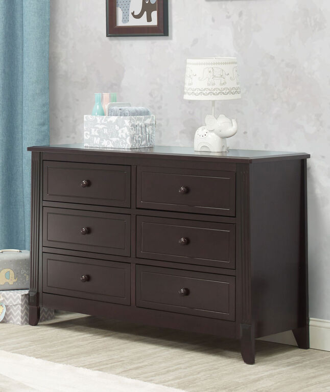Sorelle Berkley 6Drawer Dresser Espresso Babies R Us Canada