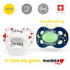 Medela Baby new DAY & NIGHT Pacifier, 24-hour set with glow in the dark pacifier, BPA free, Lightweight and orthodontic. 6-18 mo Unisex