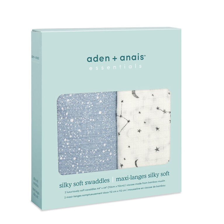Aden Essentials - Cosmic Galaxy Silky Soft 2-Pack Swaddle