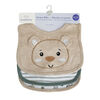 Koala Baby 3 pack Taupe Bear Jersey Bib