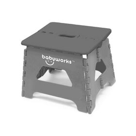 babyworks Folding Step Stool - Grey