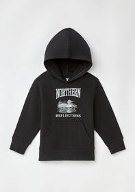 Northern Reflections Iconic Loon Hoodie Black 5T