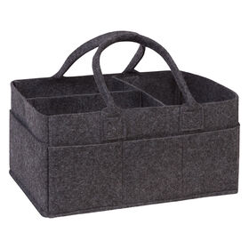 Sammy and Lou Charcoal Gray Felt Storage Caddy
