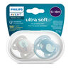 Avent Ultra Soft Pacifier  6-18m dove /leaf 2pk
