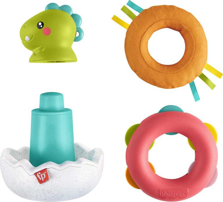 Fisher-Price Paradise Pals Wobble and Stack Dino