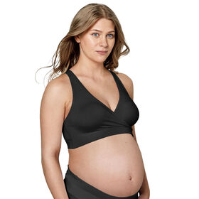 STAY COOL: Medela Keep Cool Sleep Breathable Nursing and Maternity Bra - Black | Large