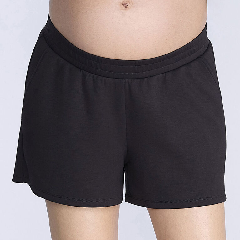 Motherhood Short Taille Smock&eacute;e-Noire-Tg