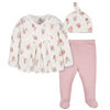 Vêtements pour enfants Gerber - Haut, pantalon et casquette 3 pièces - Appley Sweet - NB