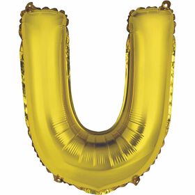 Ballons en forme de lettre or 14 " - U