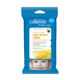 Dr. Brown's Nose and Face Wipes 30-Pack - English Edition