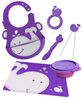 Marcus & Marcus Baby Bib & Collapsible Bowl & Feeding Spoon & Chopsticks & Teether & Placemat - Whale