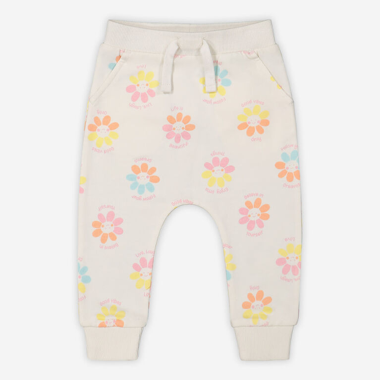 Rococo Pantalon Jogger Fleur 3/6M