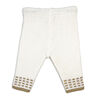 Rock-A-Bye Baby Boutique Cream Knitted 2-Piece Cardgian and Pant Gift Set: 3-6m