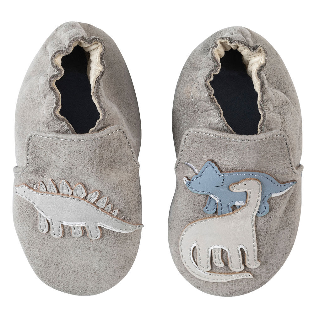 Robeez Soft Soles Ramsey Grey 18 24M