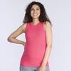 Motherhood Rib Halter Tank-Pink-M