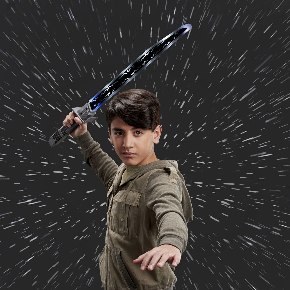 Star Wars Mandalorian Darksaber Lightsaber Toy with Electronic