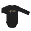 Koala Baby Long Sleeve Black J'Adore Bodysuit, Size 6-9 Months