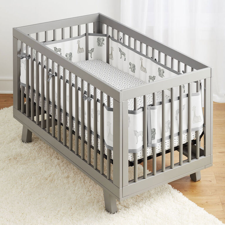 BreathableBaby Ensemble Literie 3 Pièces Pour Lit De Bébé- Animaux