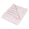 Trend Lab Pink and Gray Cloud Knit Blanket