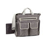 Baby Boom Places and Spaces Satchel Diaper Bag - Cross Hatch with Cream Trim