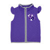 Baby Mode 3 Piece Vest Set: Purple Floral 6M