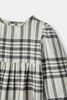 Flannel Plaid Dress Grey 12-18M