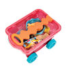 Chariot de plage rouge clair et accessoires, B. Toys