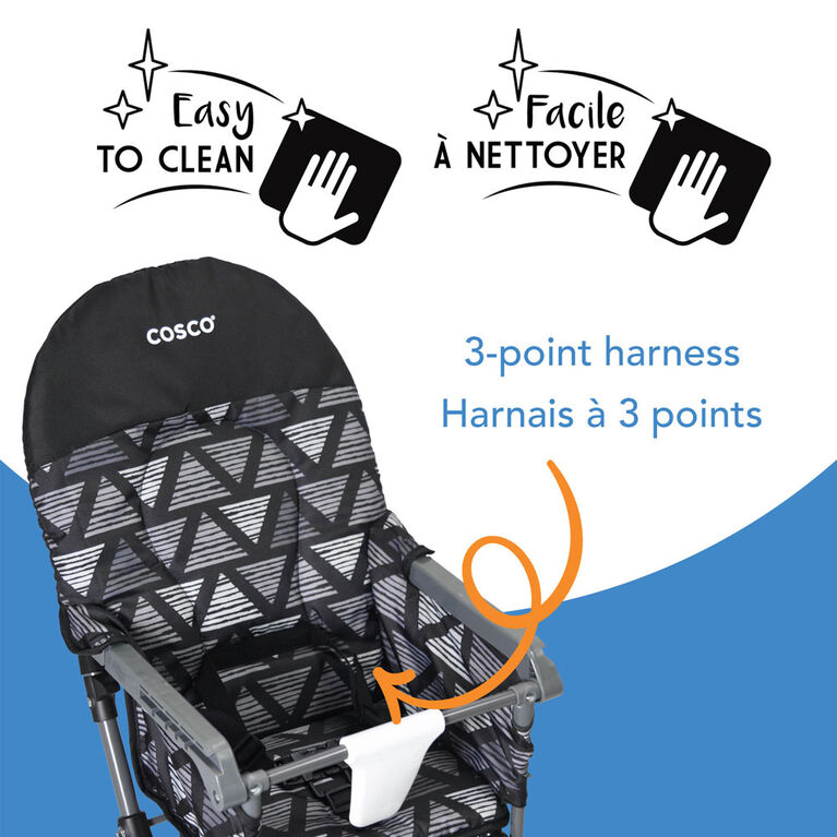 Cosco Simple Fold LX High Chair- Torn Triangle