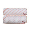 Serviette de bain Rose pqt 2