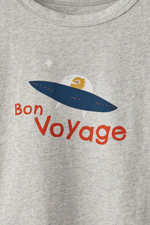 Long Sleeve Jersey Teebeige Bon Voyage 2-3Y