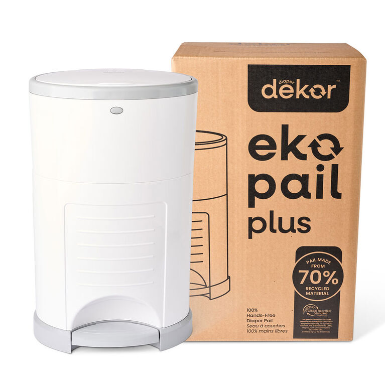 Dekor Eko Plus Diaper Pail, White