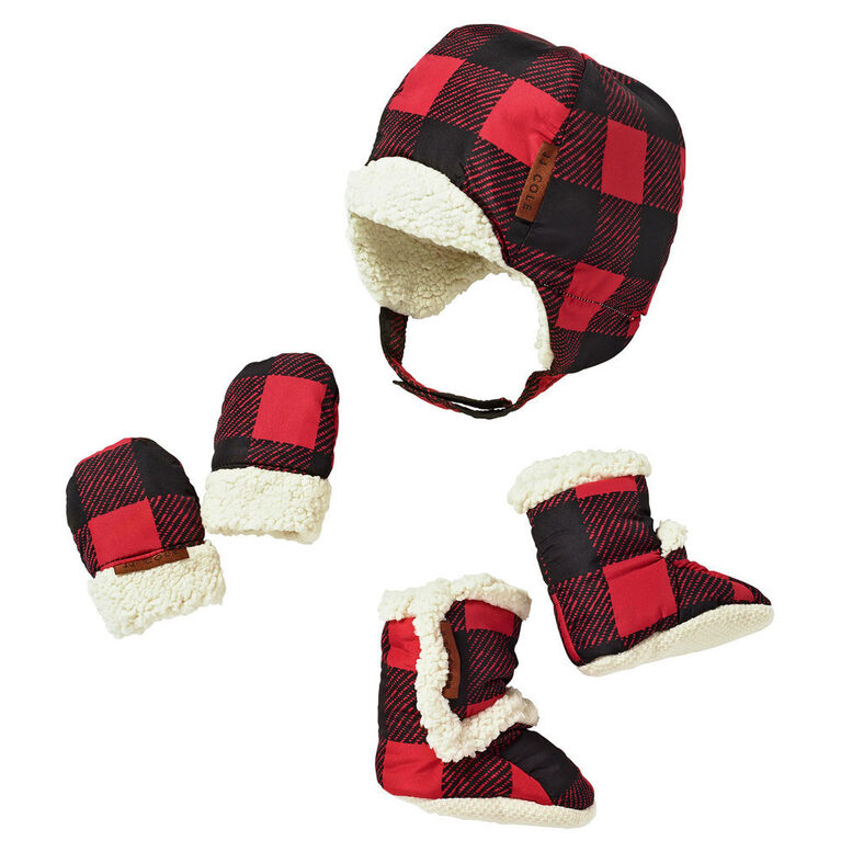 JJ Cole Baby Bomber Hat Set - 0 to Months - Buffalo Check | Babies R Us Canada