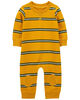 Carter's Striped Jumpsuit Yellow  24M