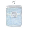 Baby Mode Signature Ridged Plush Blanket: Blue