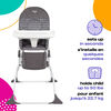 Cosco Kids Simple Fold High Chair- Grey Fletcher