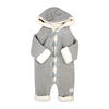 Rock a Bye Baby Combinaison en tricot véritable avec doublure en sherpa : gris 6-12 mois