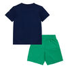 Nike Sportswear Split Futura Shorts Set - Stadium Green - Size 4T