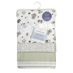 Lot de 4 couvertures en flanelle pour bébé Koala Woodland