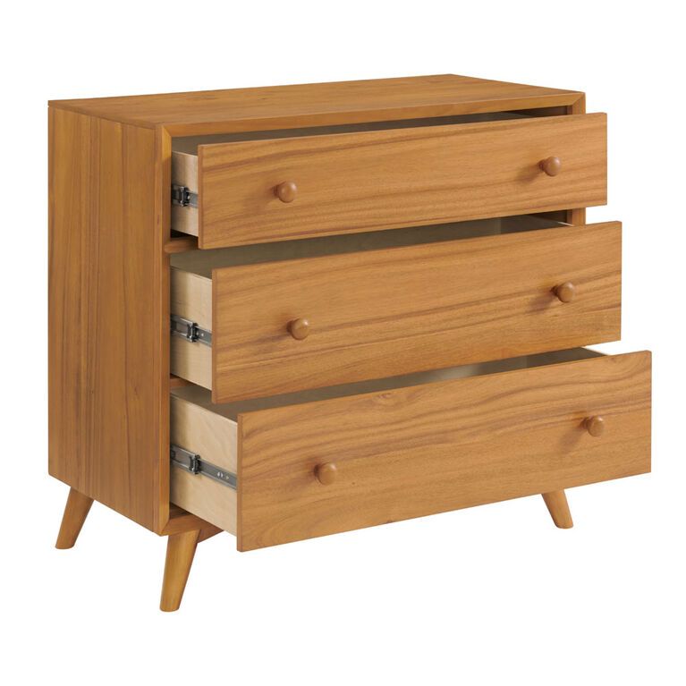 DUNBAR 3 Drawer Dresser (Brown Espresso)