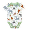 Baby Mode 3 Pack Bodysuit: Green Safari 6-9M