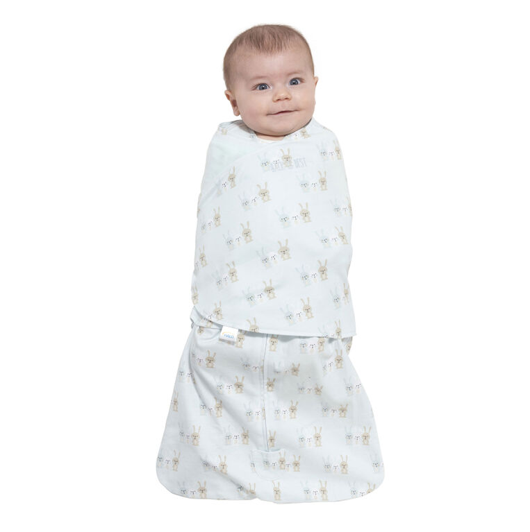 HALO SleepSack Swaddle Cotton Blue Bunnies Newborn Babies R Us
