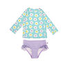 Haut de bain Rashguard + bas de bikini Daisy