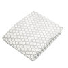 Kushies Drap Contour pour Poussette ou Panier Coton Flanelle Ornement Blanc/Gris